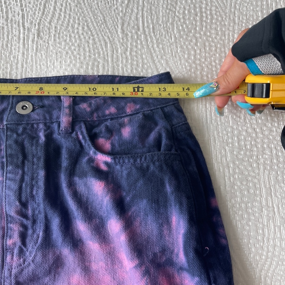 ASOS tie dye denim skirt size US 6 - Picture 8 of 8